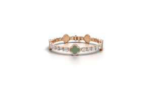 Moissanite Clover Charm Tennis Bracelet 925 Sterling Silver Luxury Hip Hop <b>Iced</b> <b>Out</b> Gift Party for Men & Women - Product Image 3