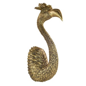 Sculpture d'oiseau rustique en bois de pin artisanal - Finition vieillie couleur miel - Décoration écologique style ferme - 20x12x8 cm - Product Image 5