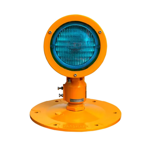 Luz de umbral de pista halógena unidireccional de 6.6A, luz de umbral de aproximación elevada, conforme a ICAO, FAA, IEC, azul, verde, AR111 ProX - Product Image 1