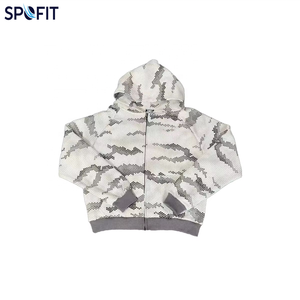 Men's <b>Zip</b>-Up Hoodie 100% Cotton Vintage Sporty Fashion Unisex Oversized 450g Fabric Weight Butterfly Pattern Pocket Design - Product Image 1