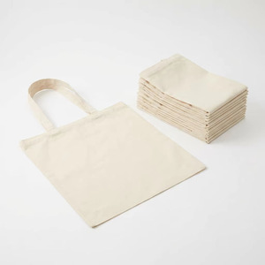 Cotton Canvas <b>Medium</b> <b>Tote</b> <b>Bags</b> Handles Reusable Silk-screen Printed Zipper Closure Custom Colors Logo Wine Wholesale Bulk - Product Image 2