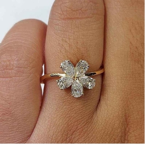 Superbe Bague Diamant Jaune Très Vendue Or Massif 14K 1 Carat Taille Poire Diamant de Laboratoire Certifié IGI VVS2 Bijou Vintage Cadeau OEM - Product Image 1