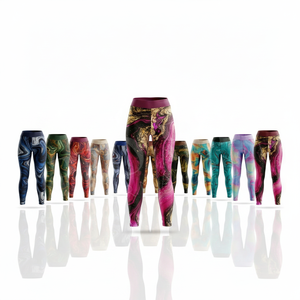 OEM ODM Custom Clothing Manufacturer Women Yoga Leggings Seamless Fitness Gym Workout Running Push Up <b>Tight</b> Compression Pants - Product Image 1