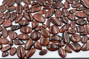 พลอยตาเสือสีแดงทรงคุชชั่นธรรมชาติสำหรับทำเครื่องประดับ |   ผู้จัดจำหน่ายขายส่งจำนวนมากสำหรับแหวนและจี้ - Product Image 2