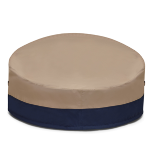 Chaise longue ronde d'extérieur au design moderne OEM/ODM avec auvent, en tissu Oxford 600D robuste résistant aux UV, garantie 1 an - Product Image 1