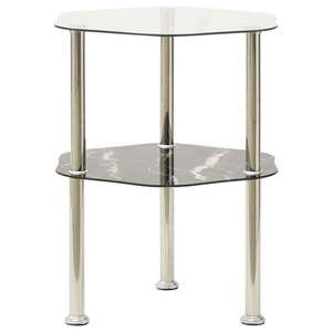 โต๊ะข้างหินอ่อนสีดำโปร่งใส โต๊ะคอนโซลสุดหรู - Product Image 1