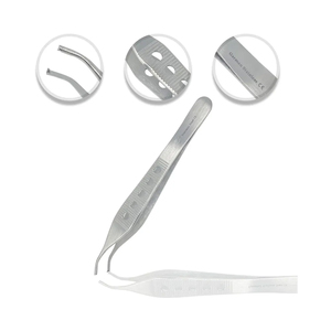 Pinzas Adson Marrones Premium para Tejidos y Disección, 9 x 9 Dientes, Instrumento Quirúrgico de Acero Inoxidable - Product Image 4