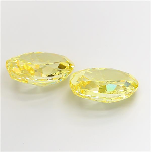 Diamant de laboratoire jaune vif brillant taille ovale, certifié CVD, pierre précieuse lâche de luxe pour la joaillerie fine et l'art - Product Image 4
