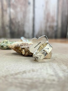 Handmade Honey Dahlia Kingman Turquoise <b>Adjustable</b> <b>Ring</b> Sterling Silver Southwestern Boho Artisan Jewelry Gift for Her - Product Image 3
