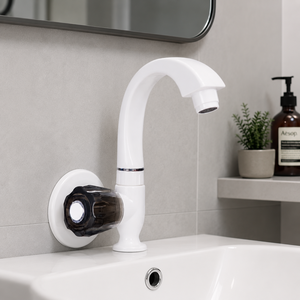 Smart PTMT Taps Series 1007 Classic White Finish Rust Proof Lightweight Durable Plastic Faucet 5-Year Warranty Modern - Product Image 6