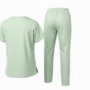 Ensemble de blouses médicales haut de gamme, tenue d'hôpital pour médecins, en tissu denim respirant, unisexe, vêtements de travail, logo personnalisé, vente en gros, approvisionnement en vrac - Product Image 6