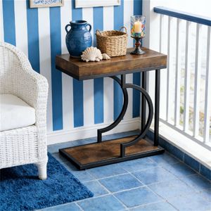 Narrow Edge Console <b>Table</b> for Coffee Tea or <b>Sofa</b> Versatile <b>Side</b> <b>Table</b> - Product Image 4