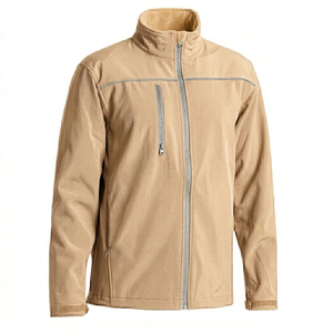 Veste softshell respirante à séchage rapide pour homme, col montant, avec logo sur le devant, entièrement personnalisable, veste d'hiver pour le streetwear - Product Image 6