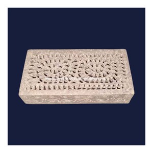 New Fancy Handmade Product Top Quality Soapstone Carving <b>Box</b> With <b>Hexagonal</b> Shape Use For Jewelry Storage <b>Box</b> <b>Gift</b> Packing Item - Product Image 6