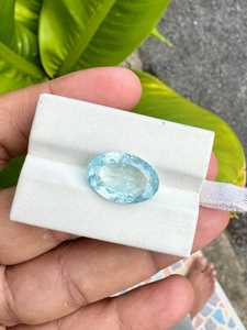 พลอยอะความารีนสีฟ้าธรรมชาติ รูปทรงอื่นๆ น้ำหนัก 2.00 กะรัต ZUBEDA GEMS JEWELLRY สำหรับทำเครื่องประดับ พลอยประจำเดือนธันวาคม ขายส่ง - Product Image 4