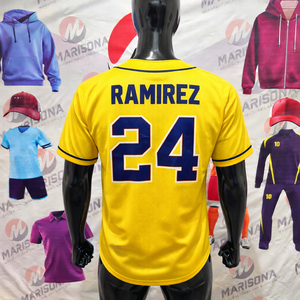 Fabricante de Camisetas de Béisbol Cortas Personalizadas OEM, Secado Rápido, Transpirables, Tela 100% Poliéster, Nombre y Número Bordados y Sublimados - Product Image 2