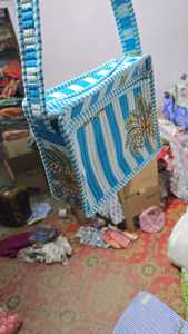 Cotton Quilted Printed Tote <b>Bag</b> for Export Buyers Reusable <b>Fabric</b> Carry <b>Bag</b> for Bulk Order Retail Shopping Daily Use Market Sale - Product Image 2