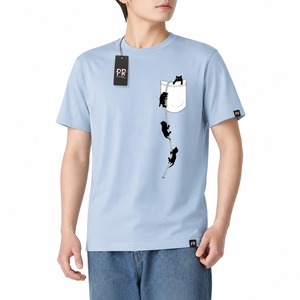 เสื้อยืดผู้ชายคุณภาพสูงขายส่ง ผ้าฝ้าย 100% 210gsm พิมพ์ลายดิจิตอลตามสั่ง โลโก้ 2 สี ทรงหลวม ระบายอากาศดี ไหล่ตก - Product Image 1