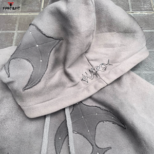 Colección 2026: Sudaderas con Capucha para Hombre, Corte Regular, Bordado de Logotipo Personalizado, Lavado Ácido, Ecológicas, Superventas - Product Image 4