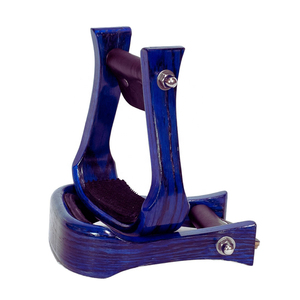 Étriers d'équitation en bois massif faits à la main, supports de selle, équipement équestre - Product Image 1