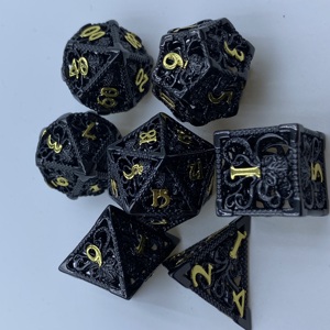 Maxmax vente en gros crânes creux dnd dés d & d donjons et dragons jeux rpg dnd prêt à expédier dés en métal creux - Product Image 2