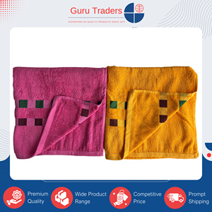 Professional Manufacturer & Exporter Selling High Standard Quality Polycotton Bath <b>Towels</b> with Antimicrobial Border Design - Product Image 2