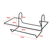 1 ensemble de jardinières rectangulaires suspendues pour balcon, avec plateau et support, en plastique, pour plantes, légumes et fleurs, pour l'extérieur