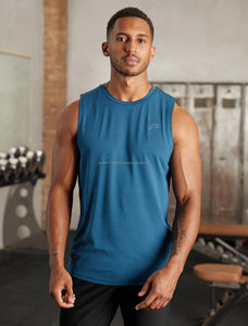 Wholesale Custom <b>Logo</b> Comfortable Solid Color Men Casual 100% Cotton Breathable Tank Tops - Product Image 5