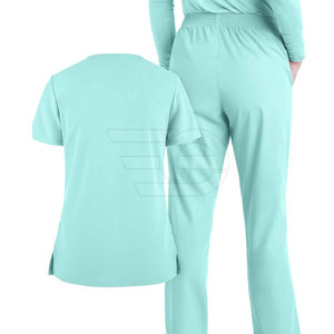 Medical Hospital <b>Scrubs</b> <b>Set</b> Professional Uniform Breathable Soft Nursing Doctor Workwear Comfortable <b>Scrub</b> Suit Outfit <b>Set</b> - Product Image 2