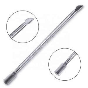Pousse-cuticules et grattoir de nettoyage double face en acier inoxydable de qualité supérieure pour manucure et pédicure professionnelles - Product Image 1