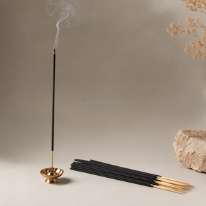 Bâtons d'encens noirs bruts de 12 pouces, charbon de bois Agarbatti, emballage en vrac, logo personnalisé, usine du Tamil Nadu, prix de gros, prière - Product Image 6