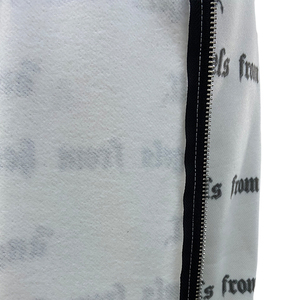 Sudadera con capucha y cremallera completa de forro polar grueso personalizado, estilo urbano liso, con máscara, estampado digital, térmica de invierno para hombre - Product Image 4