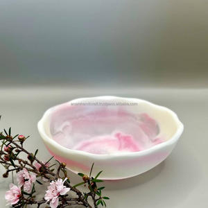 High Quality Handcrafted High-Polished Resin <b>Bowl</b> for Serving Wood <b>Soup</b> Noodle Kitchenware Use Packaged in Carton - Product Image 4