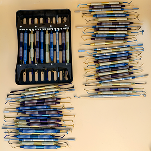 Instruments chirurgicaux dentaires à poignée moletée manuelle, plusieurs couleurs, classe I, autoclavables, en acier inoxydable, certifiés CE - Product Image 5
