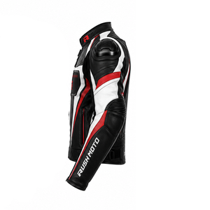 Chaqueta de Cuero para Motociclista de Alta Calidad para Hombre, Fabricada con Piel de Oveja Genuina, Transpirable, Impermeable, con Logotipo Personalizado - Product Image 3