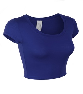 Camisetas Cortas Lisas para Mujer, Manga Corta, Ajustadas, Deportivas, para Fitness, Personalizables con Logotipo, Camisetas para Mujer - Product Image 2
