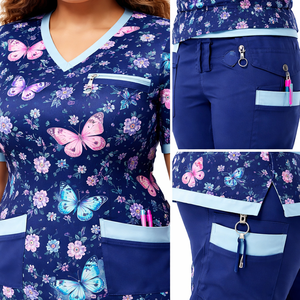 Conjuntos de Uniformes Médicos Unisex de Tallas Grandes Personalizados al por Mayor (Tejido de Poliéster) para Diversos Tipos de Cuerpo - Proveedor Directo de Fábrica - Product Image 4