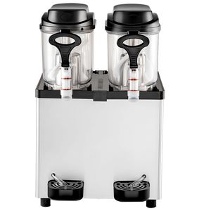 Macchina per Margarita Commerciale 700W 110V in Acciaio Inox, 6L X 2 Serbatoi, 50 Bicchieri, per Bevande Ghiacciate e Frullati, Uso Professionale - Product Image 1