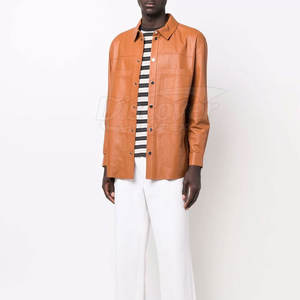 Service OEM, vente en gros, chemise en cuir pour homme, meilleur design, légère, couleur personnalisée, en vente - Product Image 2