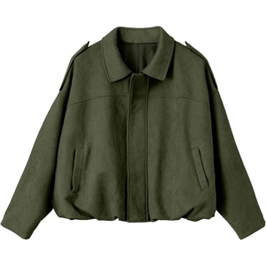 Al por mayor, Nuevas Chaquetas de Cuero de Ante Genuino con Flecos para Mujer, Estilo Motero Corto de Moda con Borlas - Product Image 1