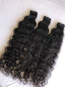 Lots de tissages de cheveux 100% vierges indiens, noir de jais bouclé, double trame, simple tirage, 16 pouces, pour grossistes - Product Image 4