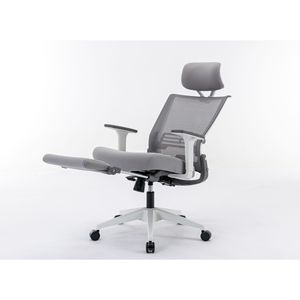 Sedia Ergonomica da Ufficio per Casa con Supporto Lombare Regolabile in Altezza, Poggiatesta e Braccioli Ribaltabili, Seduta di Alta Qualità - Product Image 3