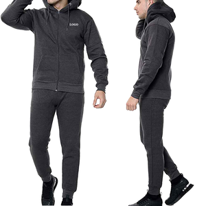 Conjunto Deportivo de Invierno para Hombre, Talla Grande, Transpirable, de Alta Calidad, con Capucha y Forro Polar, Logotipo Personalizado, Diseño Sólido, Venta al Por Mayor de Fábrica - Product Image 5