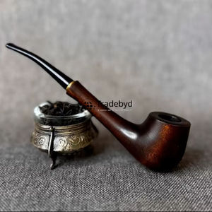 Pipa de Tabaco de Madera Lacada Ecológica Hecha a Mano, Pipa de Fumar Moderna de Madera Natural, Regalo para Coleccionistas, Artesanía Premium - Product Image 3