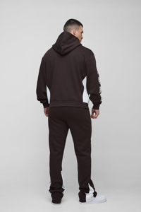 Conjunto Deportivo para Hombre, Pantalones Deportivos Anchos y Sudadera con Capucha, 100% Algodón, Impresión Serigrafiada - Product Image 5
