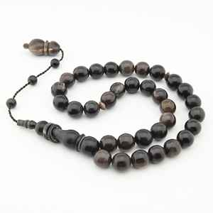 Cuentas de Tasbih de Cuerno de Búfalo Natural Hechas a Mano de Alta Calidad, Diseño Personalizado, Estilo Rústico Islámico - Product Image 2