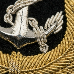 Écusson brodé personnalisé Aigle Doré et Ancre, à coudre, pour uniformes, vestes et vêtements - Product Image 4