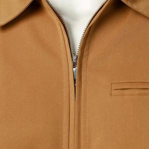 Chaqueta de Cuero para Hombre de Alta Calidad al por Mayor, con Cuello Alto y Logotipo Frontal, Impermeable y Transpirable, de Piel de Oveja - Product Image 5