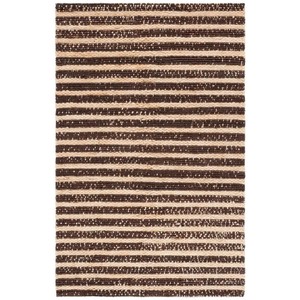 Tapis en jute naturel de style contemporain, design vieilli, fait main, moderne, réversible, tressé, pour salon, avec taille personnalisée - Product Image 3
