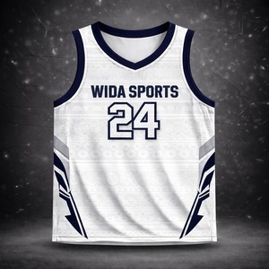 Ensemble d'uniformes de basketball 100 % polyester de qualité export, sublimé, antibactérien, anti-humidité, maillot et short d'équipe à vendre - Product Image 2